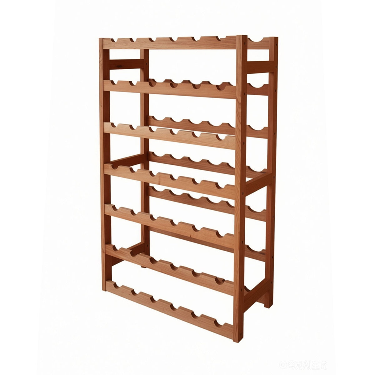 Walnut Wine Rack – Horizontal Bottle Holder for Wine
