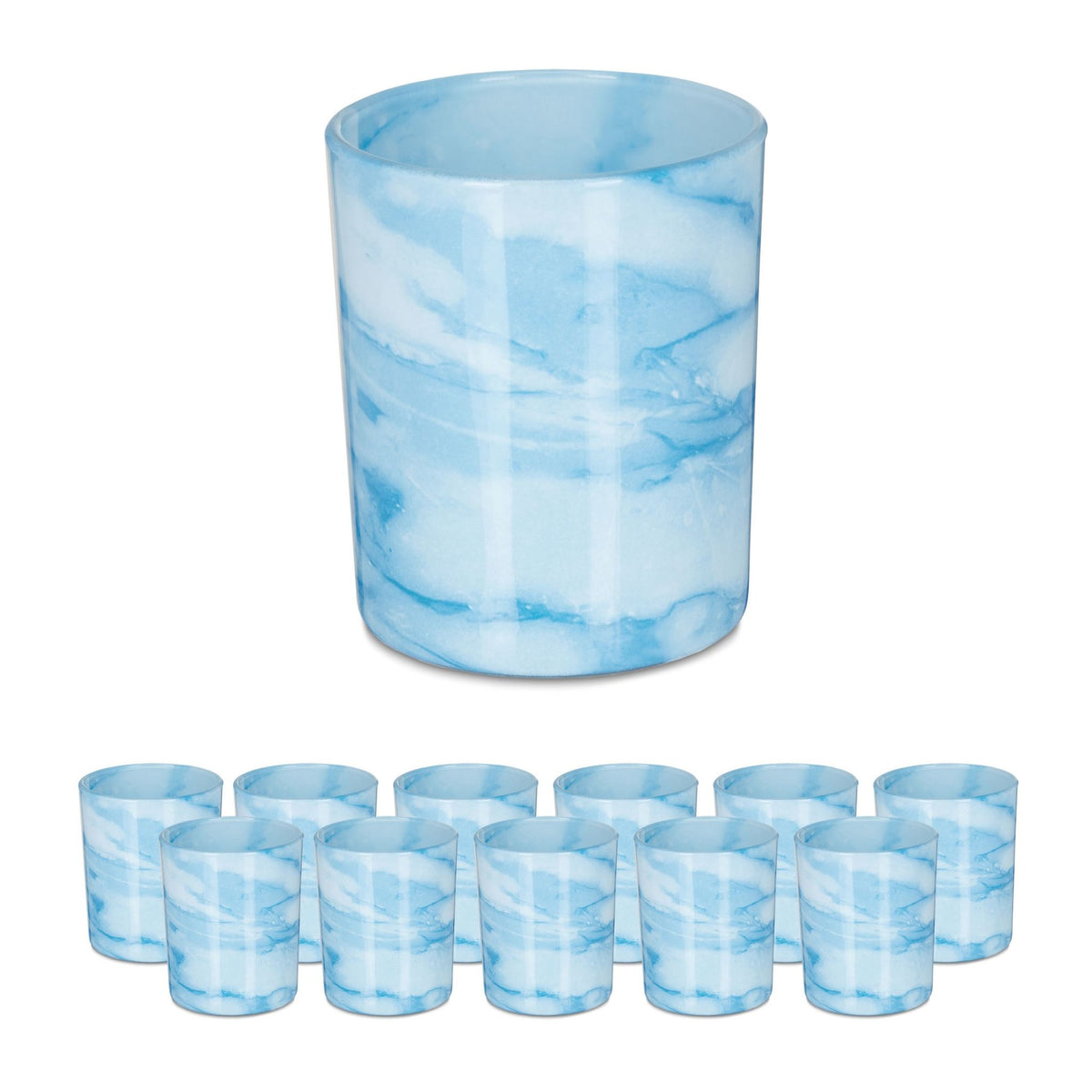 Warm light holder blue set of 12