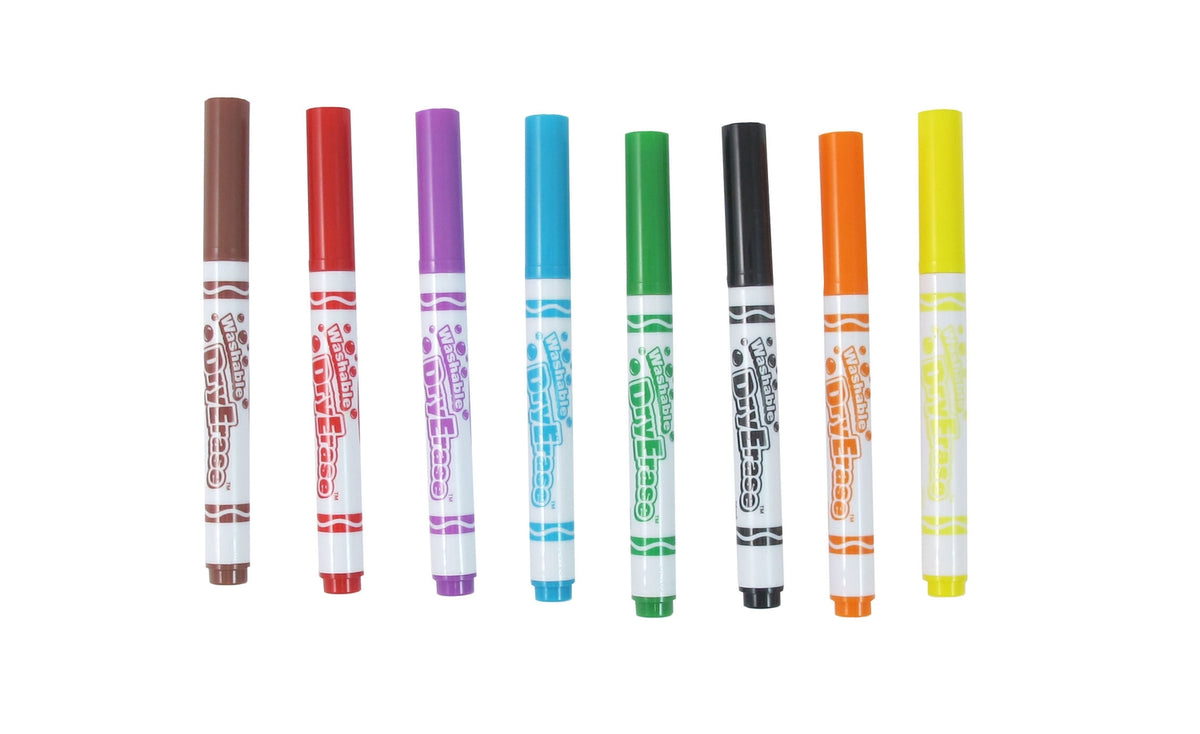 Washable Dry Erase Markers, 8-Pack for Kids
