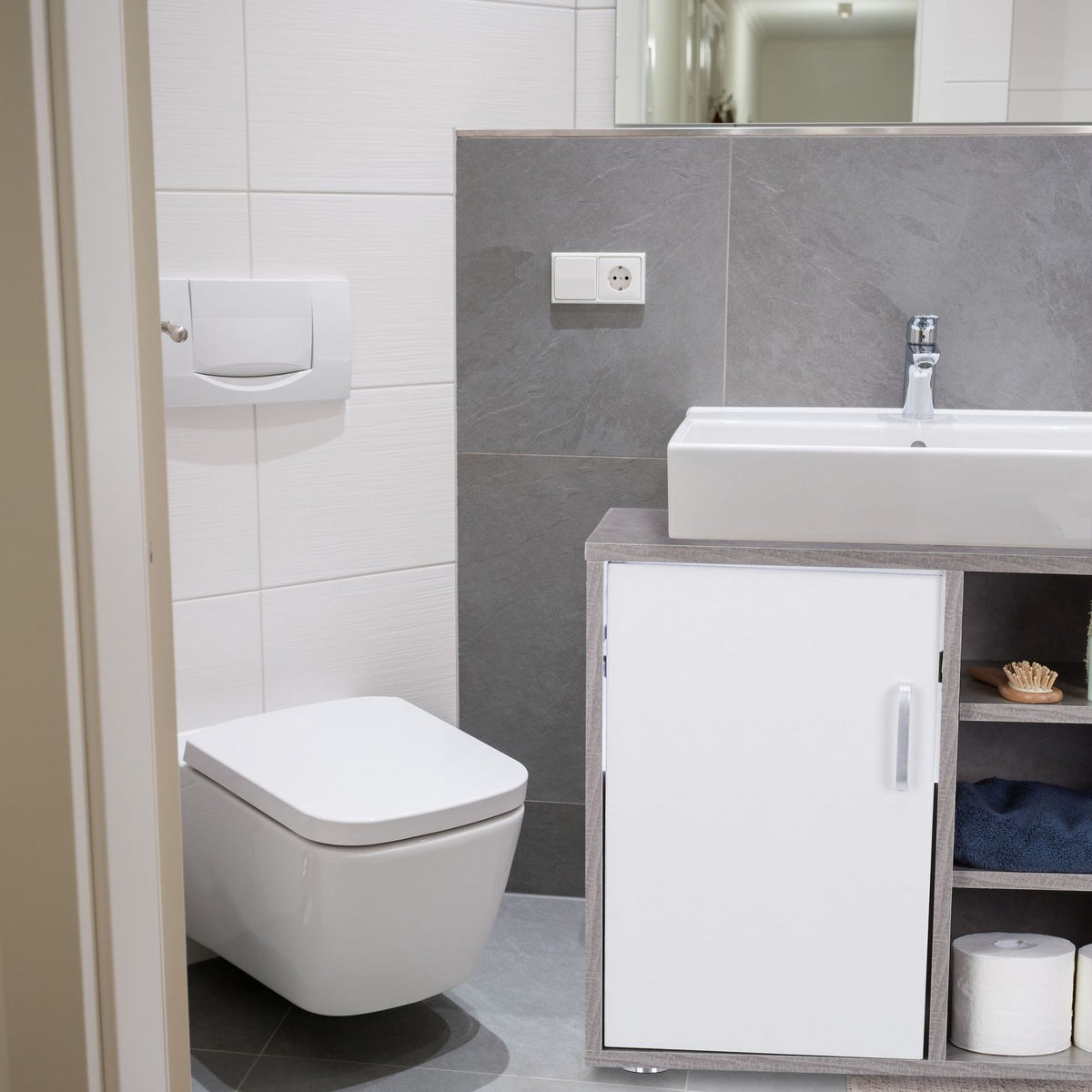 Washbasin cabinet 4 compartments