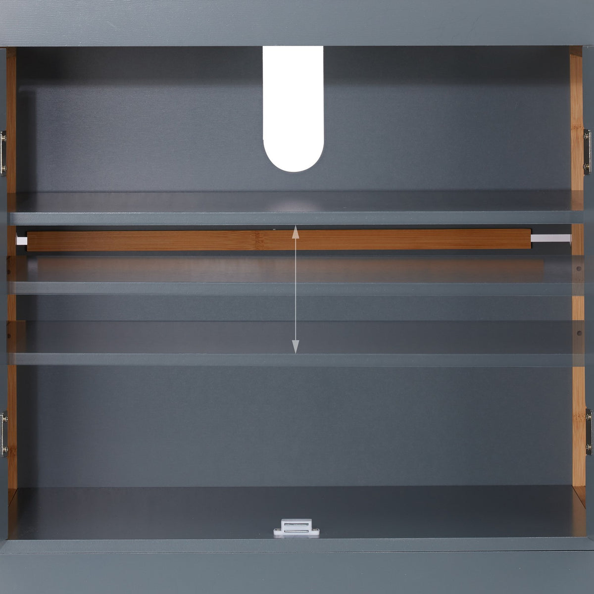 Washbasin cabinet with bamboo frame
