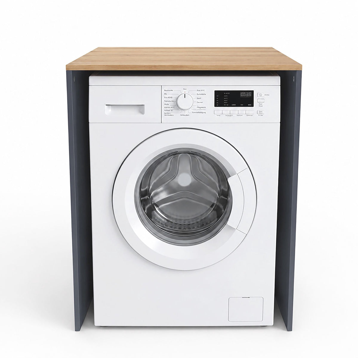 Washer Cabinet, Anthracite, Engineered Wood, 88x68x60 cm