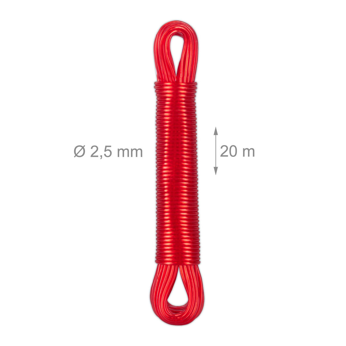 Washing line with polyester core 3 x 20 m