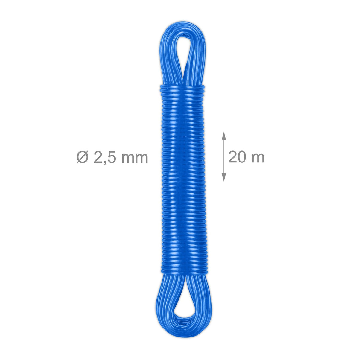 Washing line with polyester core 3 x 20 m