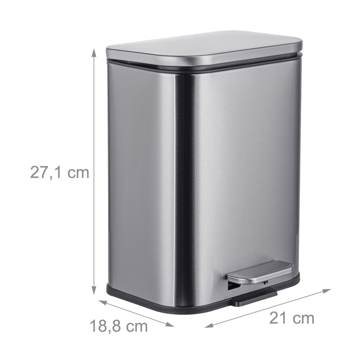 Waste Bin, 5L, Soft-Close, Fingerprint-Resistant
