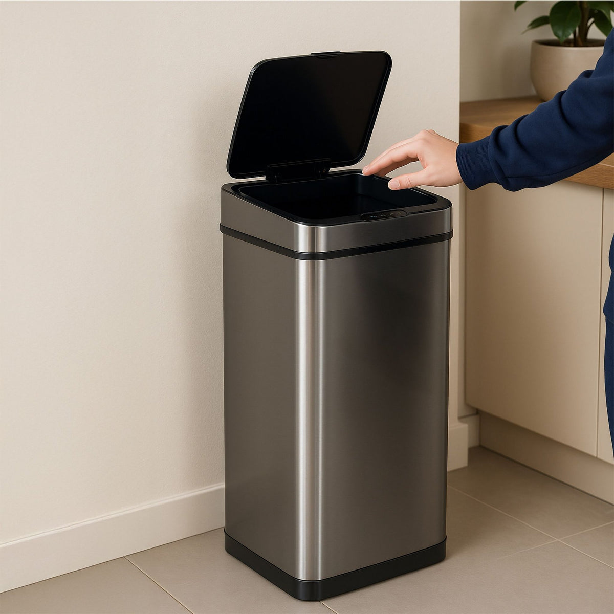 Waste bin with sensor, 60 litres