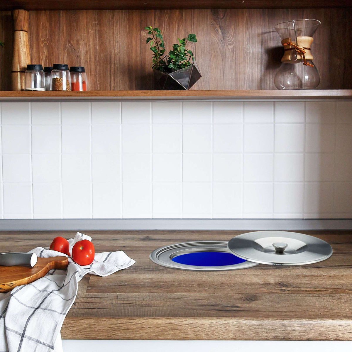 Waste container for worktop 8 litres