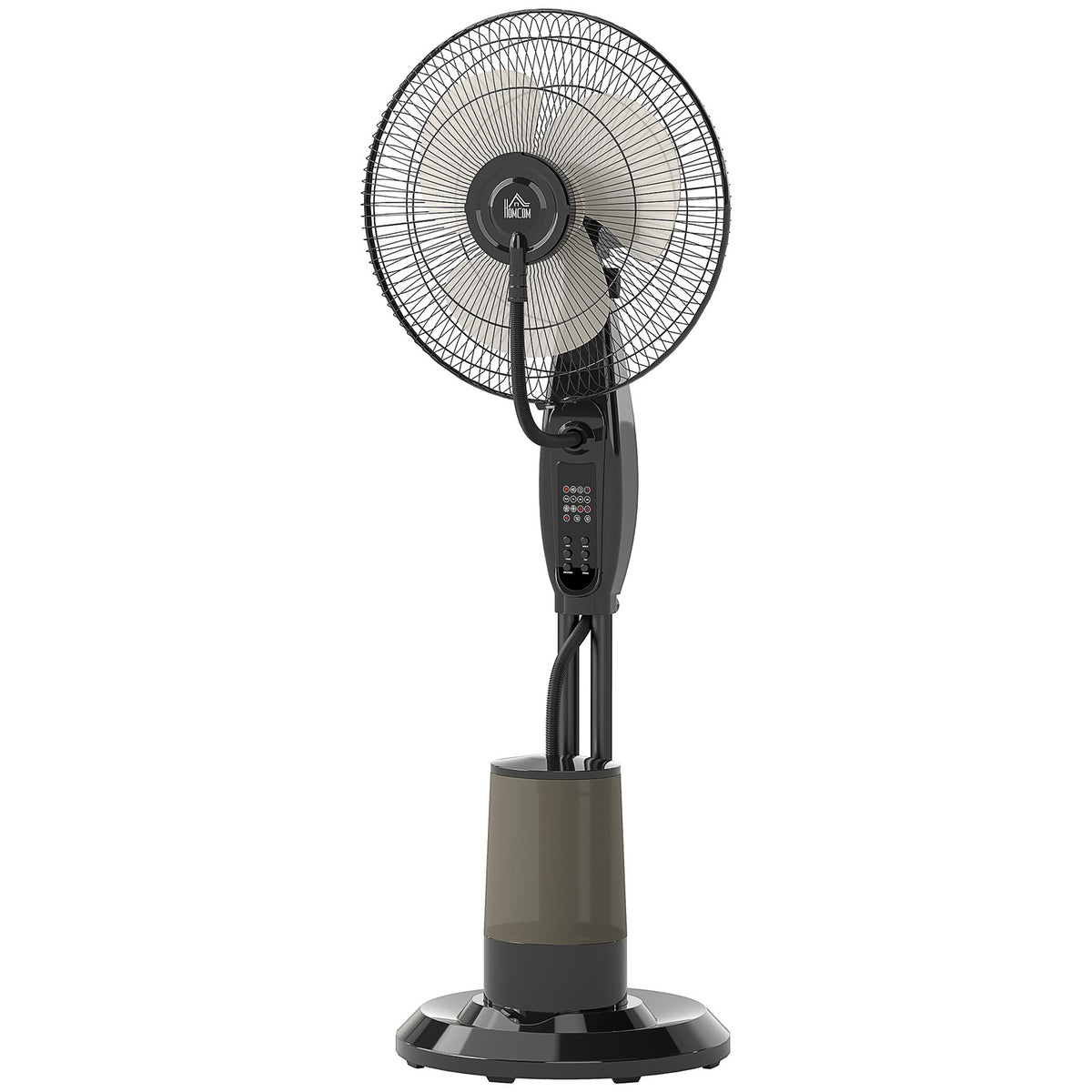 Water Cooling Fan, Pedestal Fan with Mist, Remote Control, Timer Function, 3.2L Water Tank, 3 Modes, 75W, Oscillating Water Fan with Wheels, 120cm |