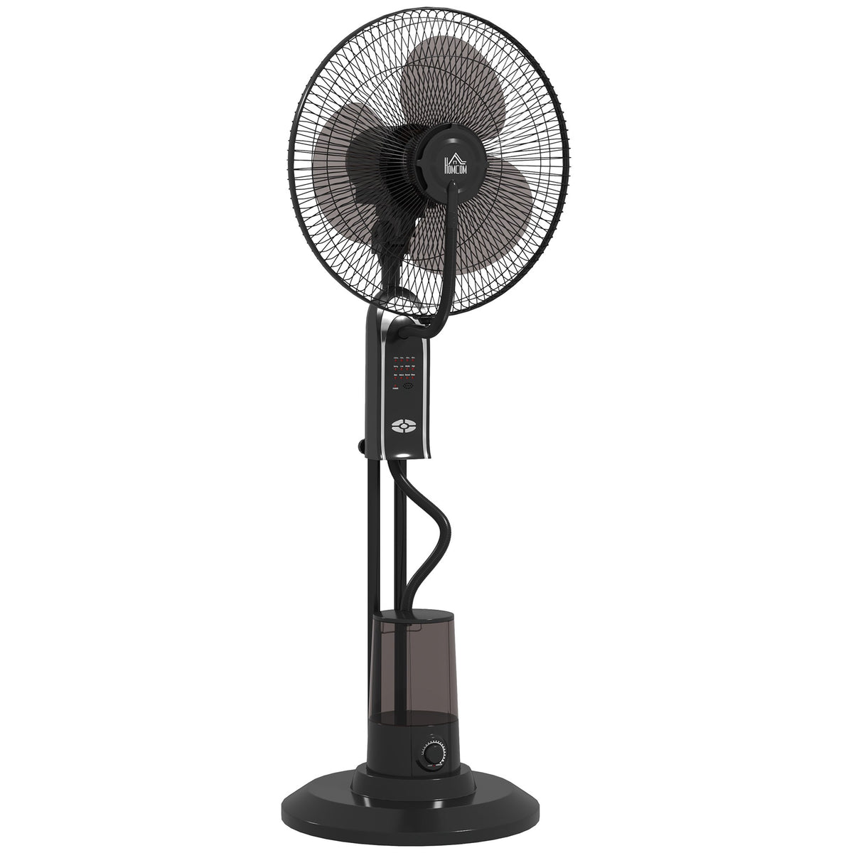 Water-Cooling Fan with Humidifier, 3 Speeds, Black, 75W
