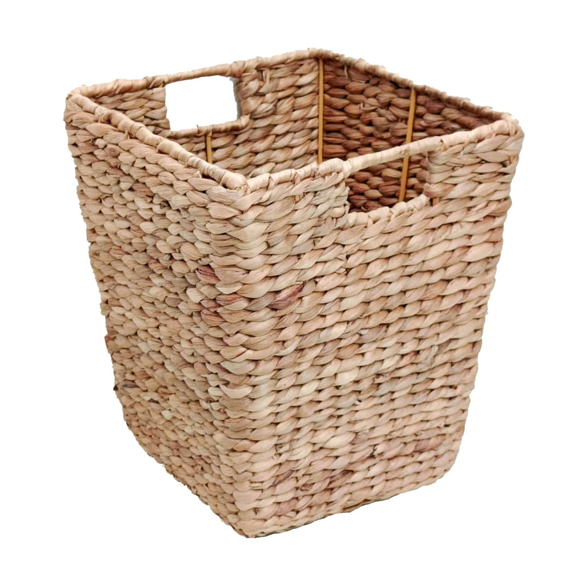 Water Hyacinth Wastepaper Bin – Woven Design