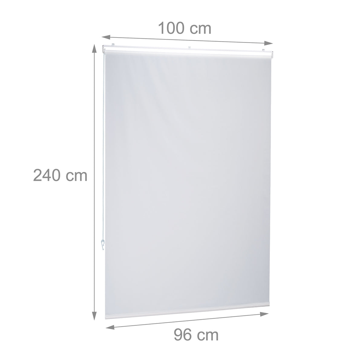 Water-Repellent Bathroom Roller Blind, Ceiling or Window Mount