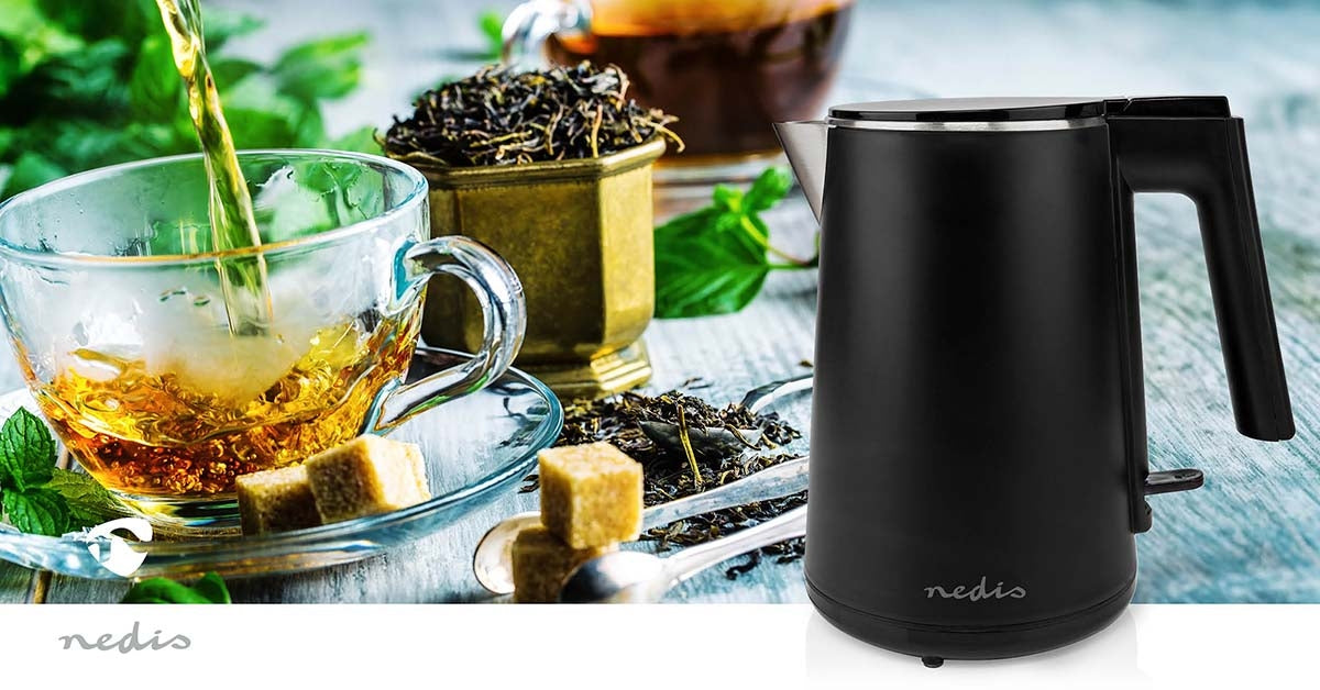 Water boiler | 1.0 l | Plastic | Black | Rotatable 360 degrees | Concealed heating element | Strix® Control | Boil-dry function