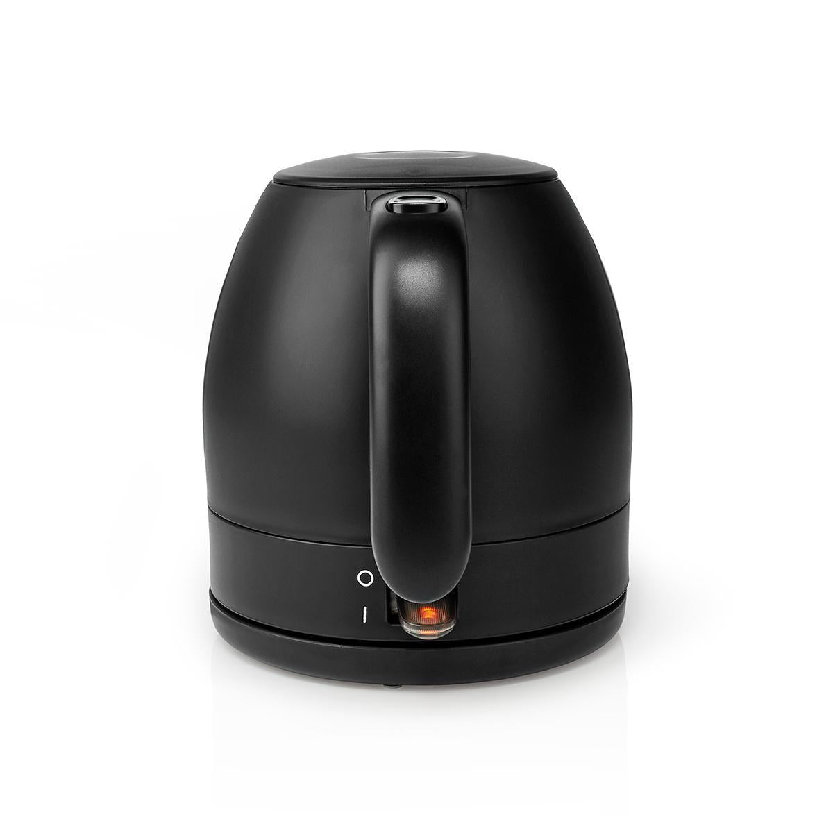 Water boiler | 1.0 l | Plastic | Black | Rotatable 360 degrees | Concealed heating element | Strix® Control | Boil-dry function