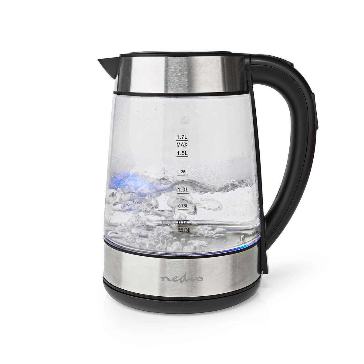Water boiler | 1.7 l | Glass | Transparent | 60,70,80,90,100 °C | Temperature indicator | Rotatable 360 degrees | Concealed heating element | Strix® Control | Boil-dry function