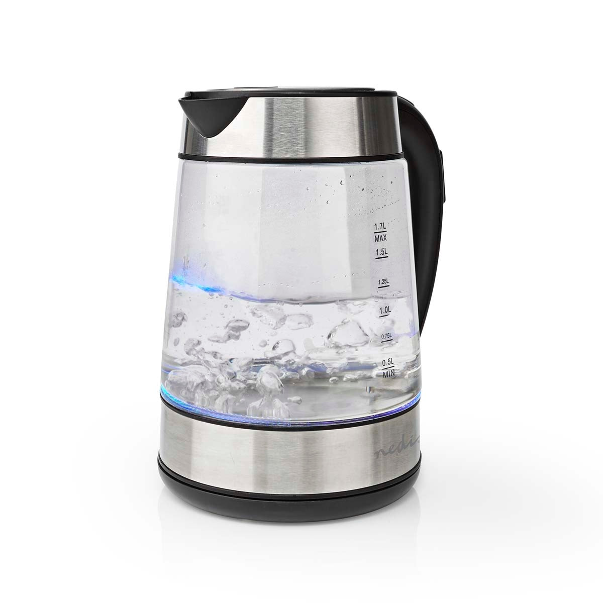 Water boiler | 1.7 l | Glass | Transparent | 60,70,80,90,100 °C | Temperature indicator | Rotatable 360 degrees | Concealed heating element | Strix® Control | Boil-dry function