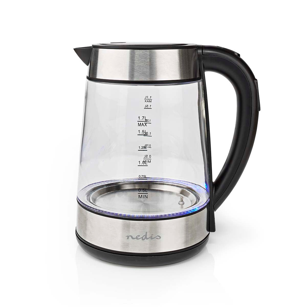 Water boiler | 1.7 l | Glass | Transparent | 60,70,80,90,100 °C | Temperature indicator | Rotatable 360 degrees | Concealed heating element | Strix® Control | Boil-dry function