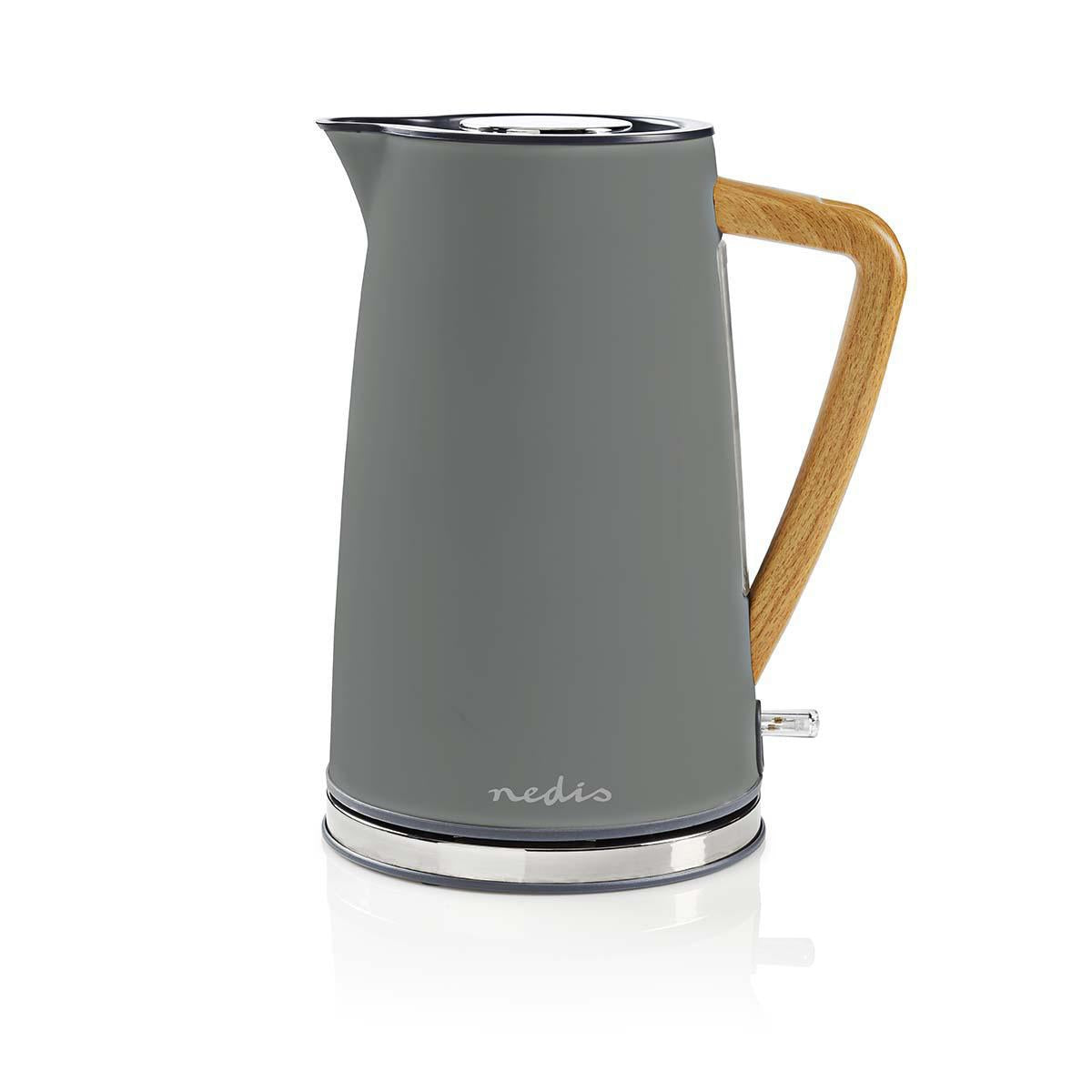 Water boiler | 1.7 l | Soft-Touch | Gray | Rotatable 360 degrees | Concealed heating element | Strix® Control | Boil-dry function