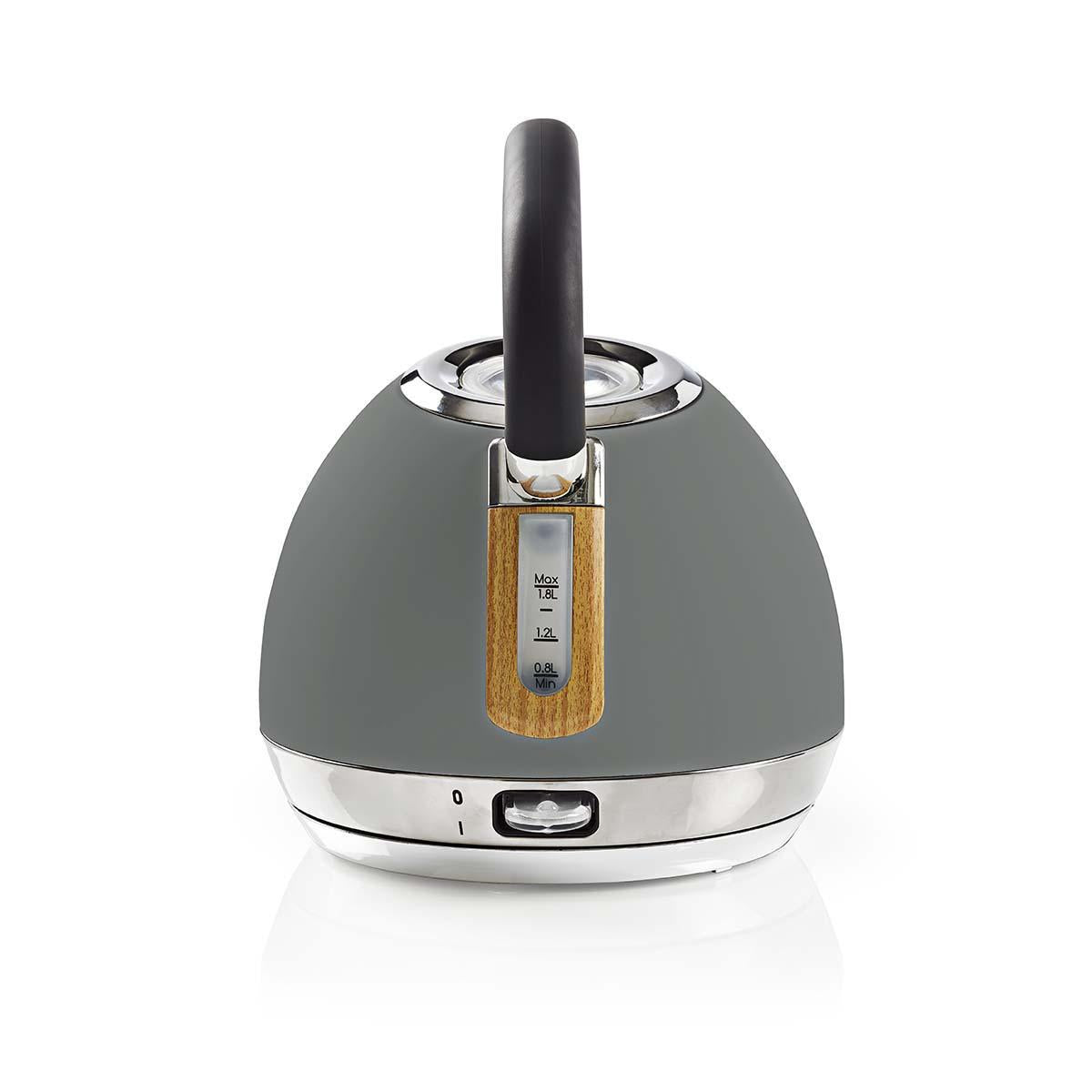 Water boiler | 1.8 l | Soft-Touch | Gray | Rotatable 360 degrees | Concealed heating element | Strix® Control | Boil-dry function