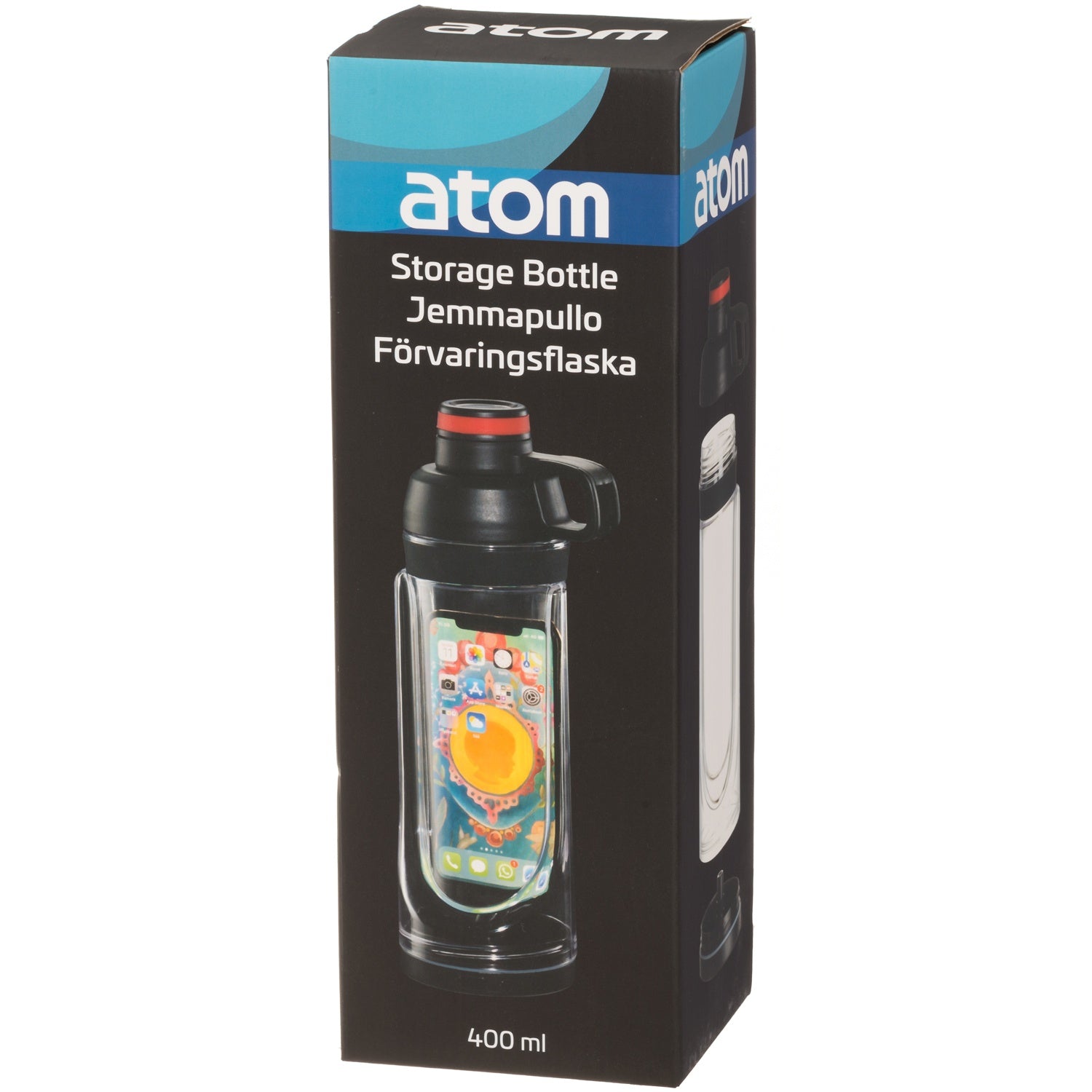 Water bottle with storage 400 ml