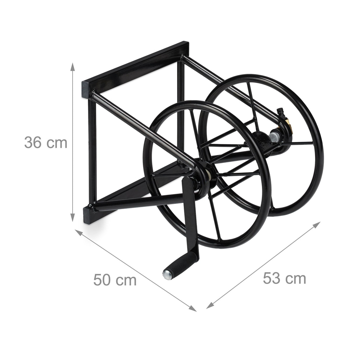 Water hose reel, for wall