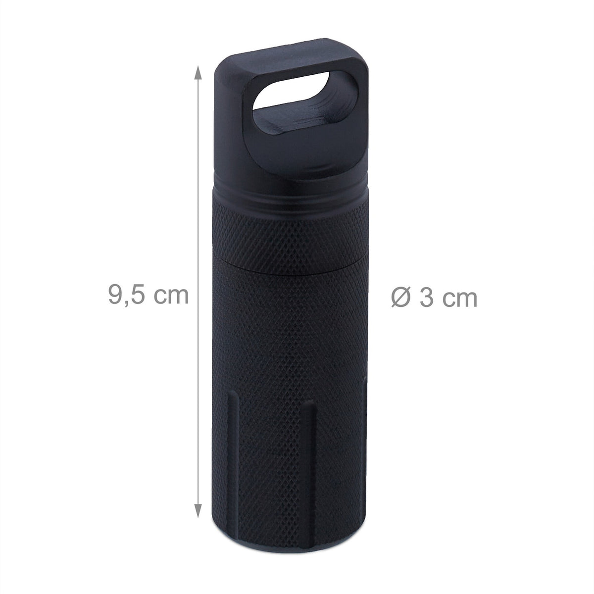 Waterproof Aluminium Keychain Capsules, Set of 3