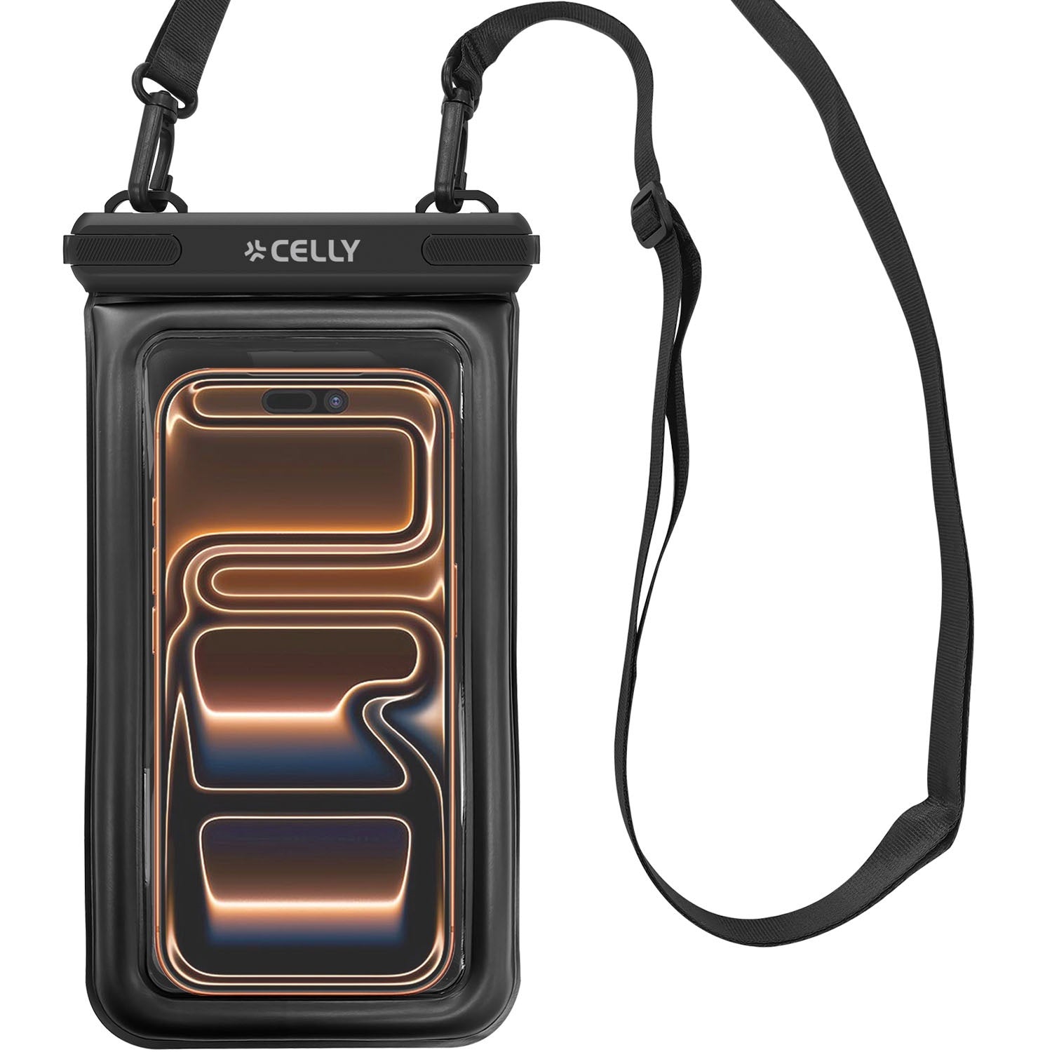 Waterproof Floating Phone Pouch IP68, 7.2in, Black