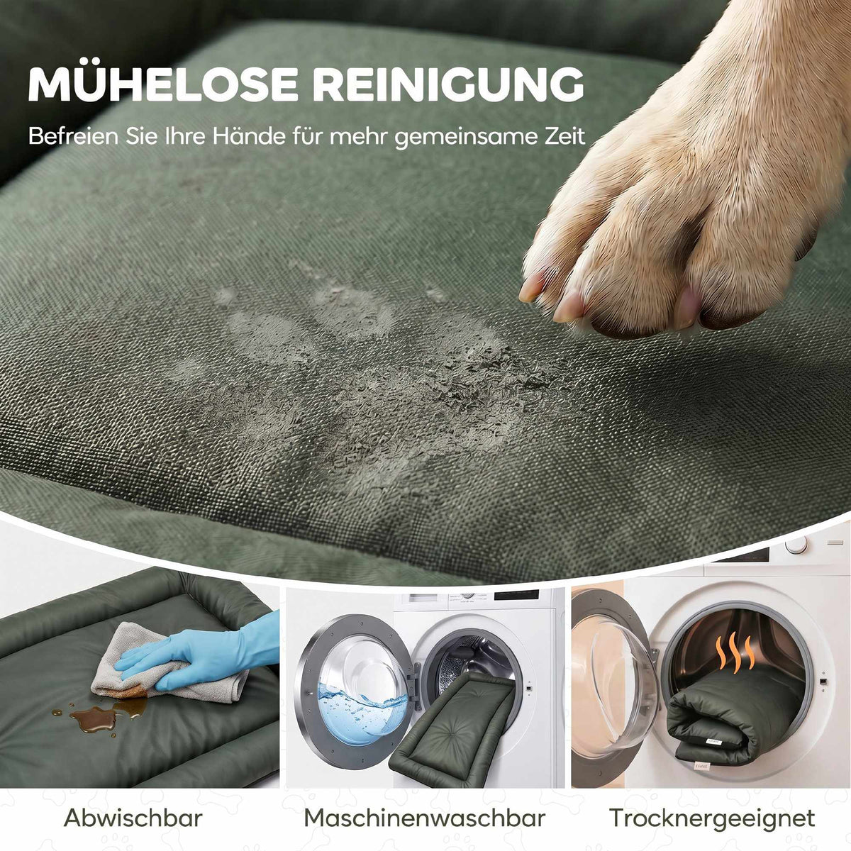 Waterproof Foldable Dog Bed, Non-Slip, Washable, 110x68 cm