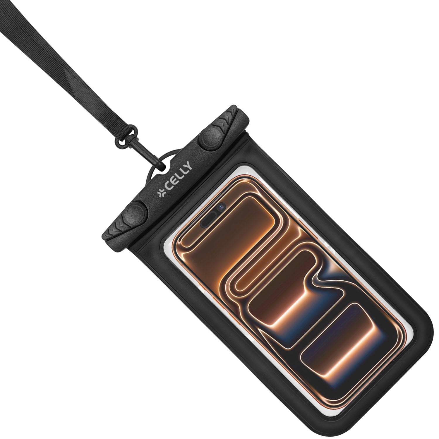 Waterproof Phone Pouch, IPX8, Fits Up To 7 Inch, Black