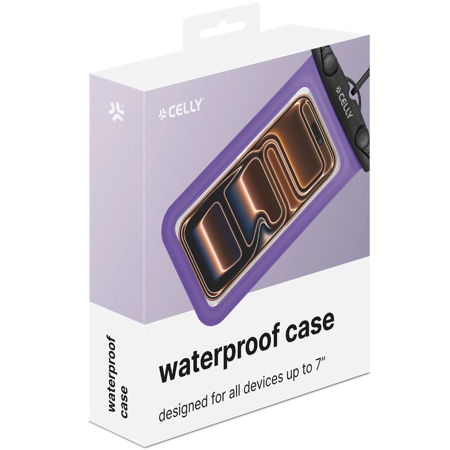 Waterproof Phone Pouch, IPX8, Up To 7 Inch, Purple