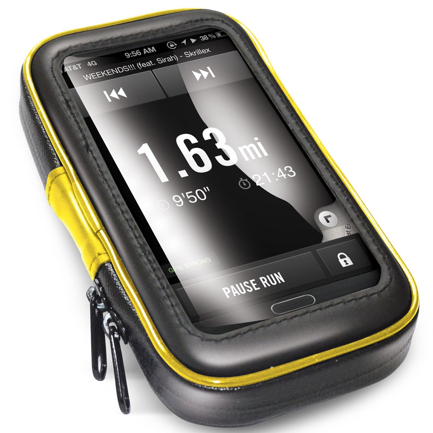 Waterproof mobile phone holder for bicycle