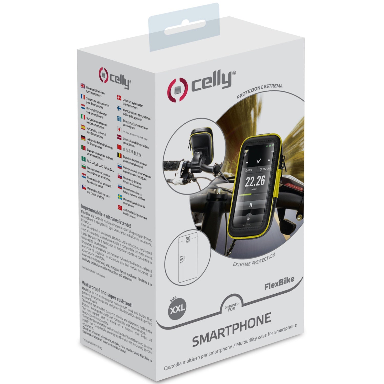 Waterproof mobile phone holder for bicycle