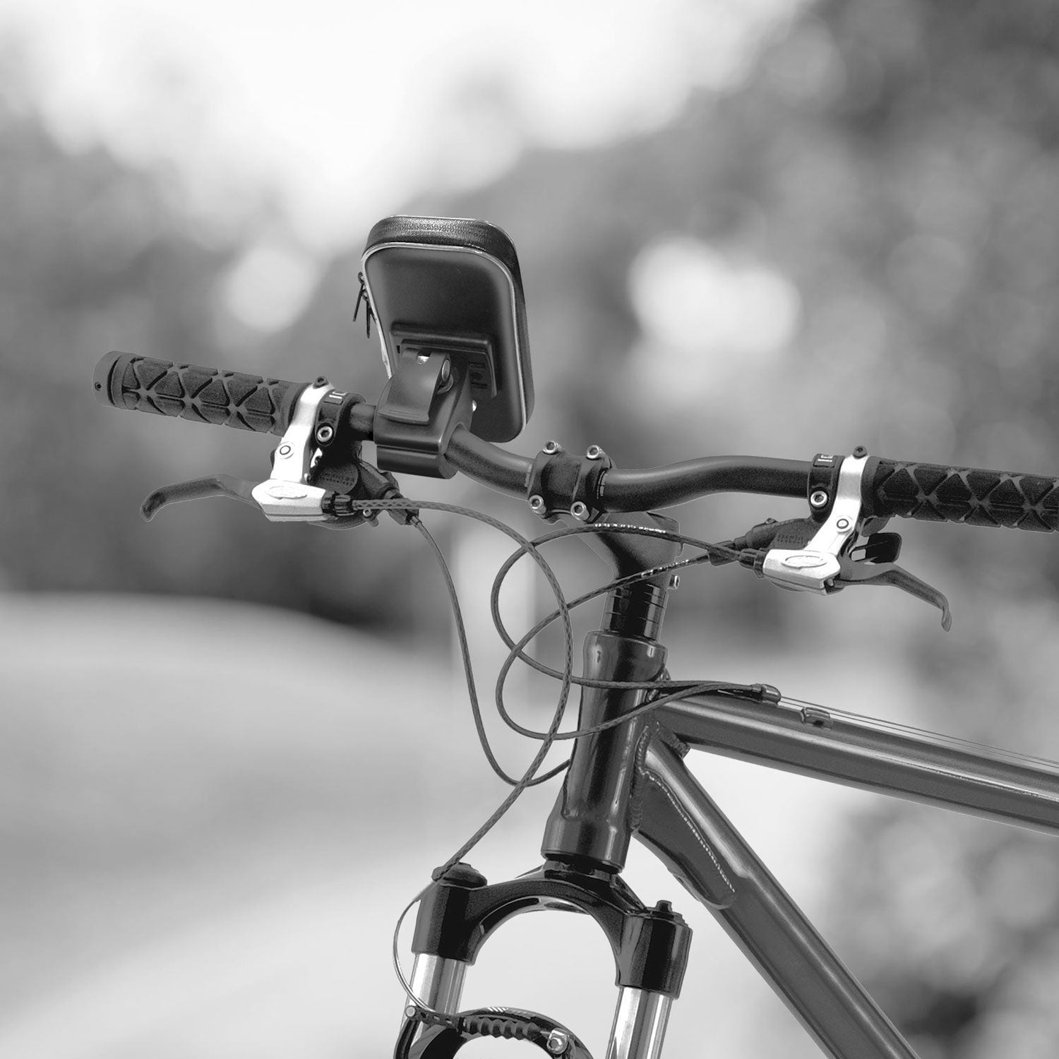 Waterproof mobile phone holder for bicycle