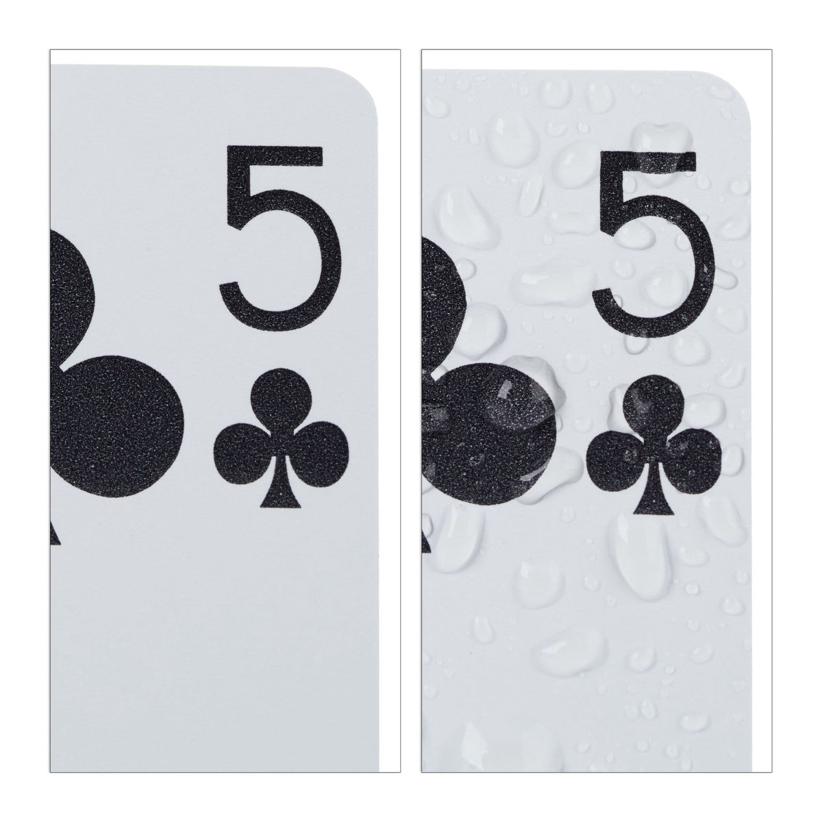 Waterproof plastic poker cards