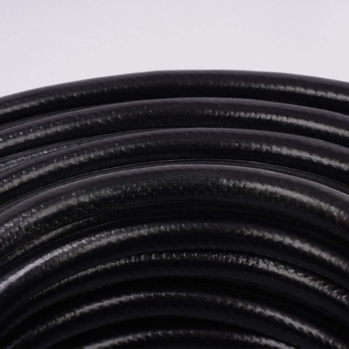 Weatherproof Black Garden Hose, UV-Resistant, 1/2" Fittings