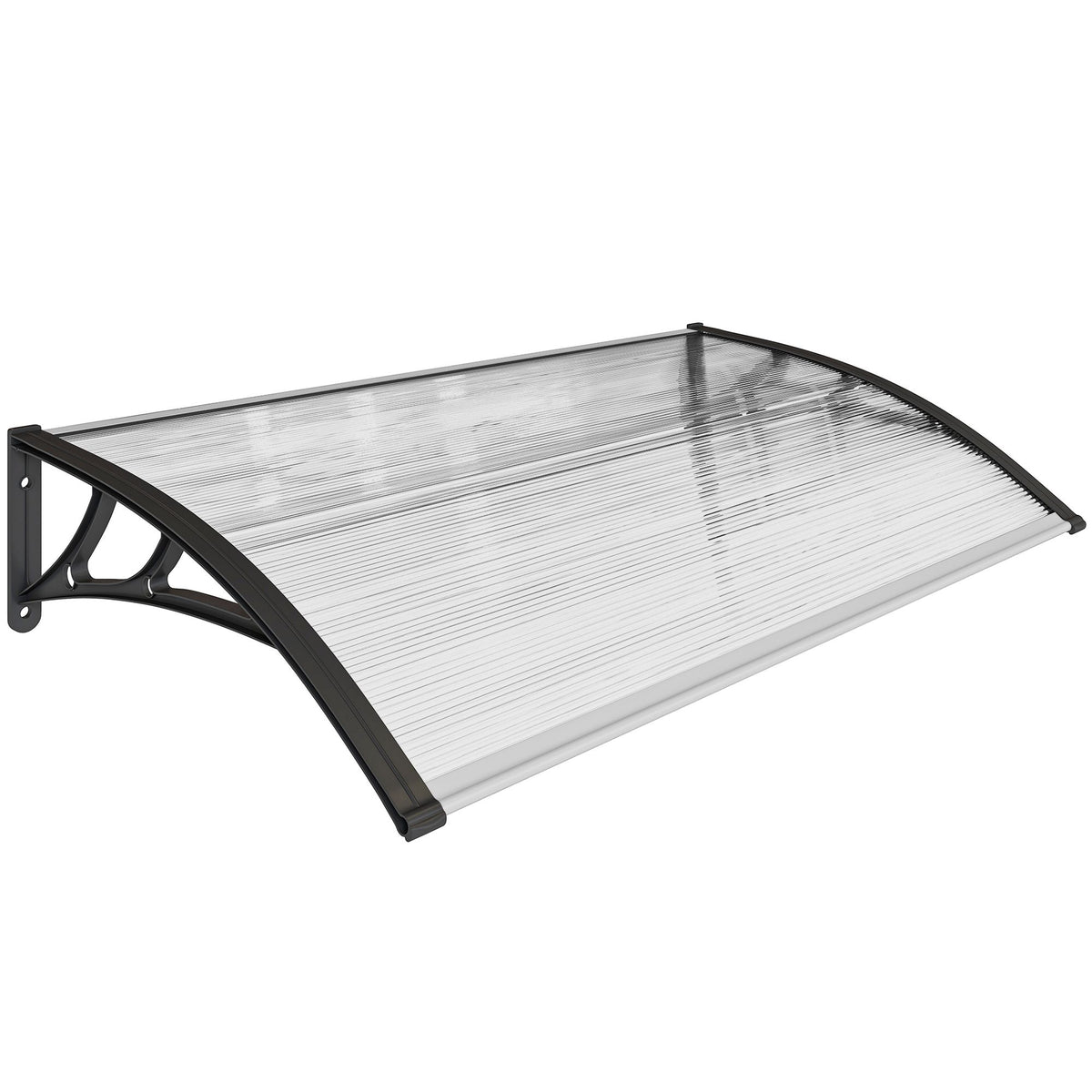 Weatherproof Door Canopy, Transparent Polycarbonate, 110x60 cm