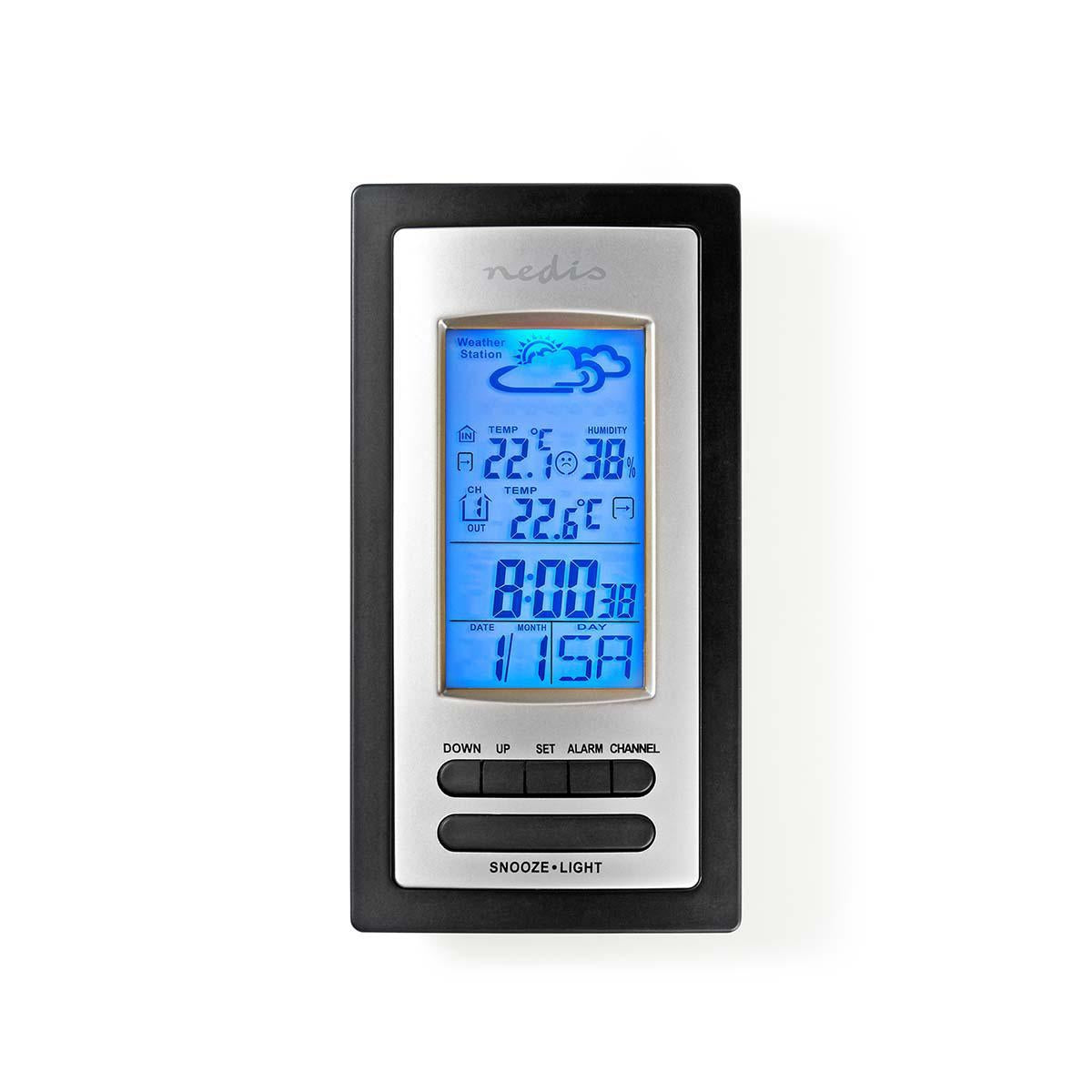 Weather station | Indoors & Outdoors | Including wireless weather sensor | Weather Forecast | Time display | LCD Screen | Alarm clock function