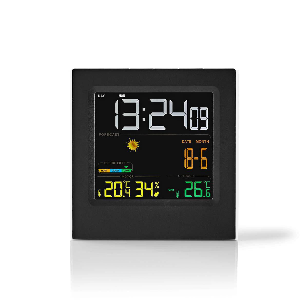 Weather station | Indoors & Outdoors | Including wireless weather sensor | Weather Forecast | Time display | LED Display | Alarm clock function