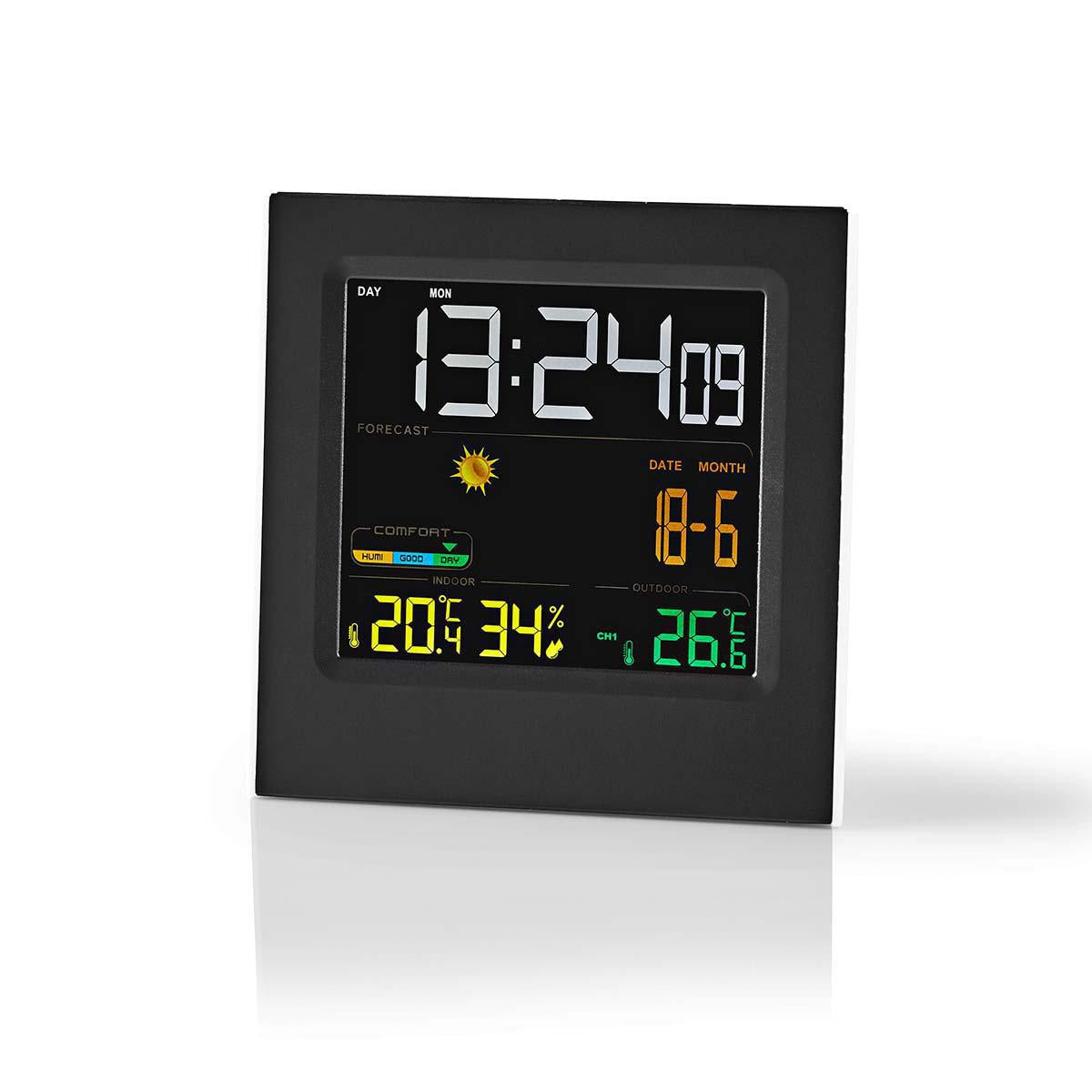 Weather station | Indoors & Outdoors | Including wireless weather sensor | Weather Forecast | Time display | LED Display | Alarm clock function