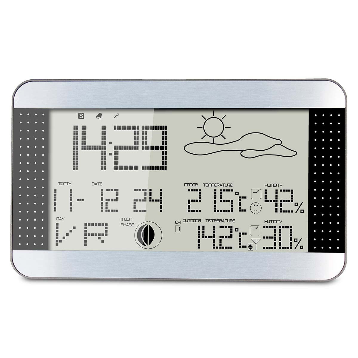 Weather station with wireless sensor Silver