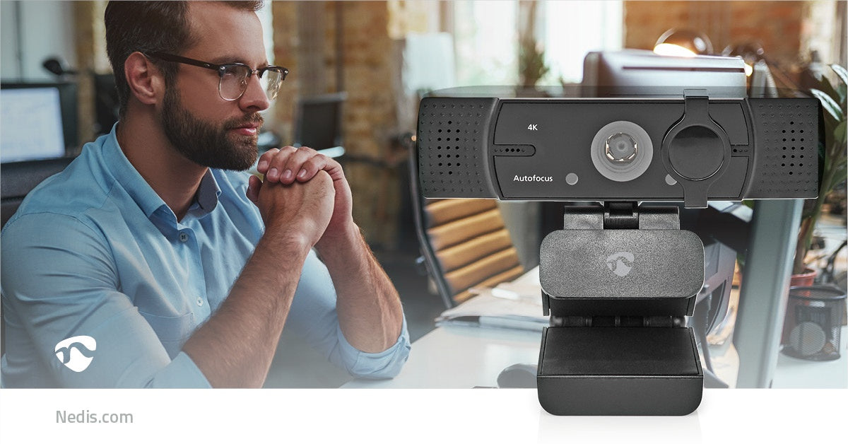 Webcam | Full HD@60fps / 4K@30fps | Autofocus | Built-in microphone | Black