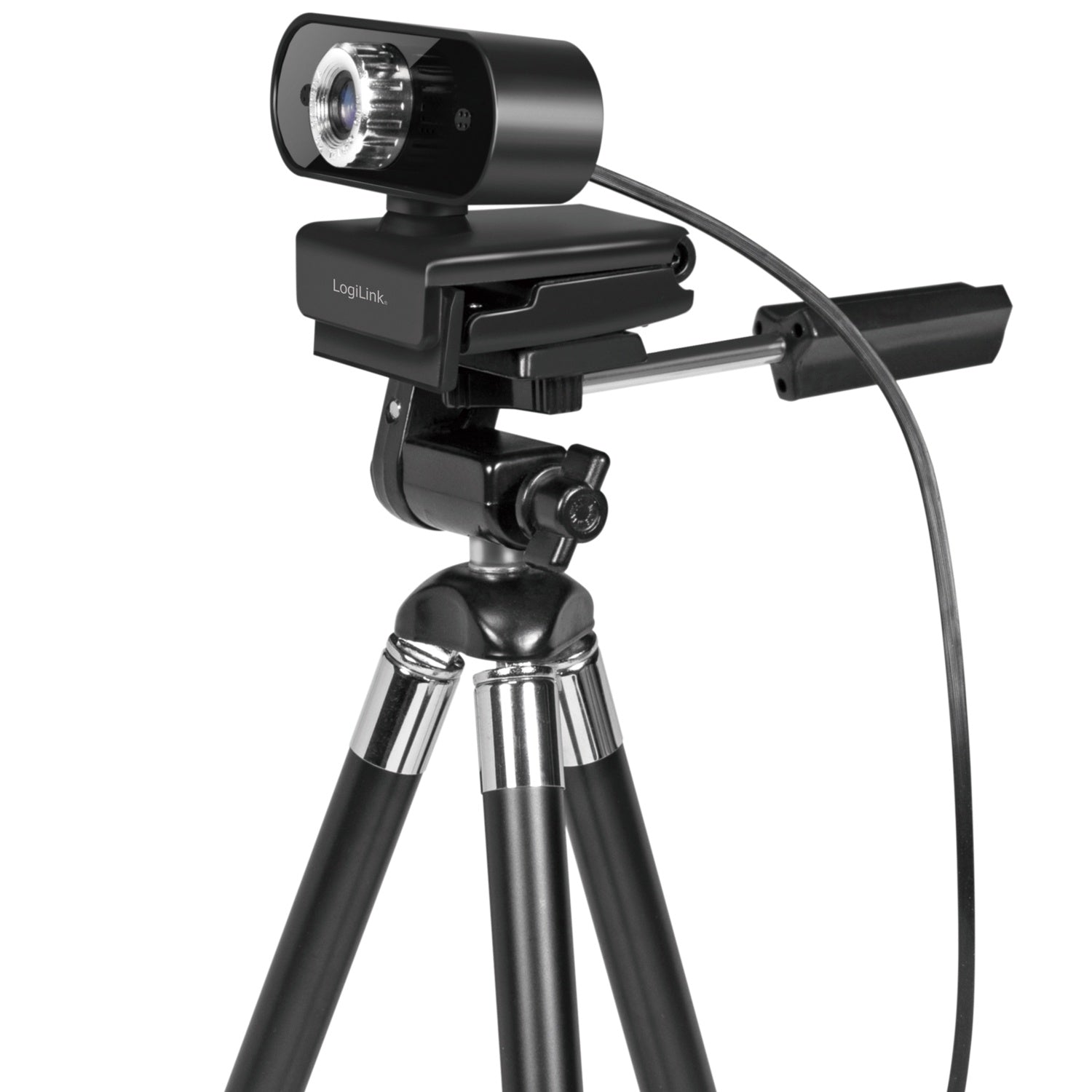 Webcam HD 720p with built-in microphone