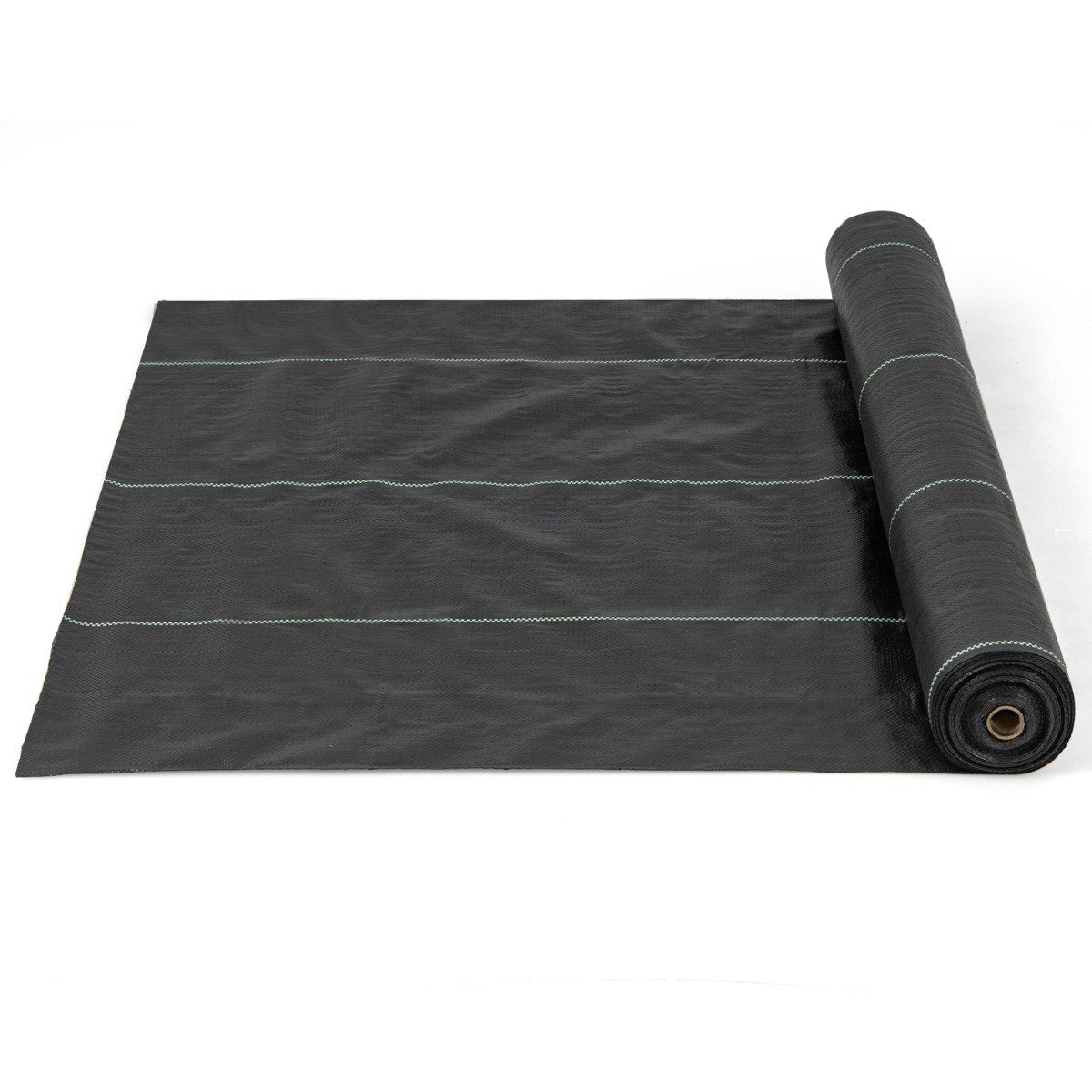 Weed control fleece 50m² garden fleece against weeds weed film PP black 25 x 2m-100 g/m²