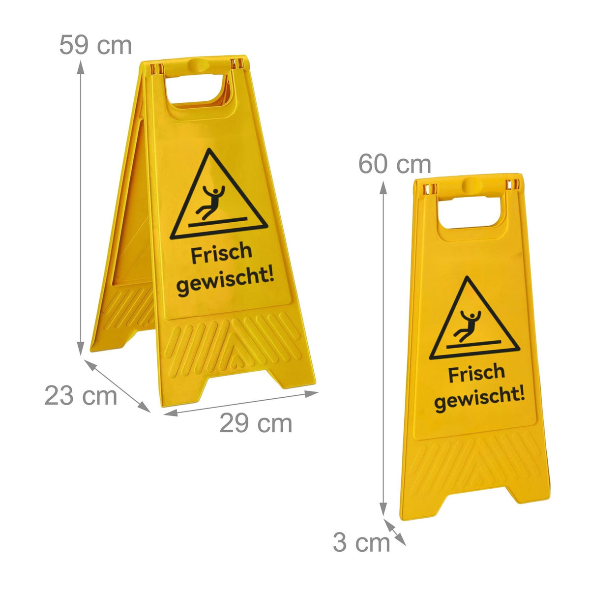Wet Floor Signs, 2-Pack, Folding, Double-Sided