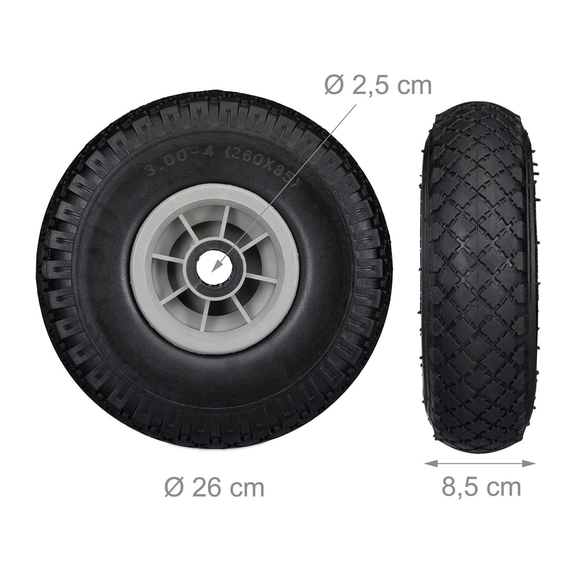 Wheelbarrow wheels 2 pcs.