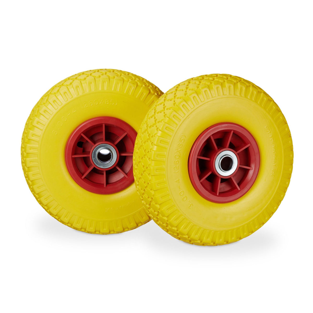 Wheelbarrow wheels PU rubber, 2 pcs.