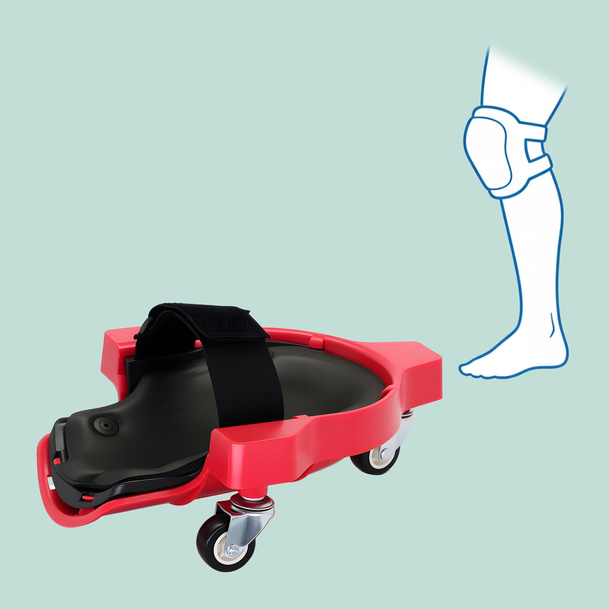 Wheeled Knee Pads for Flooring and Trades Work