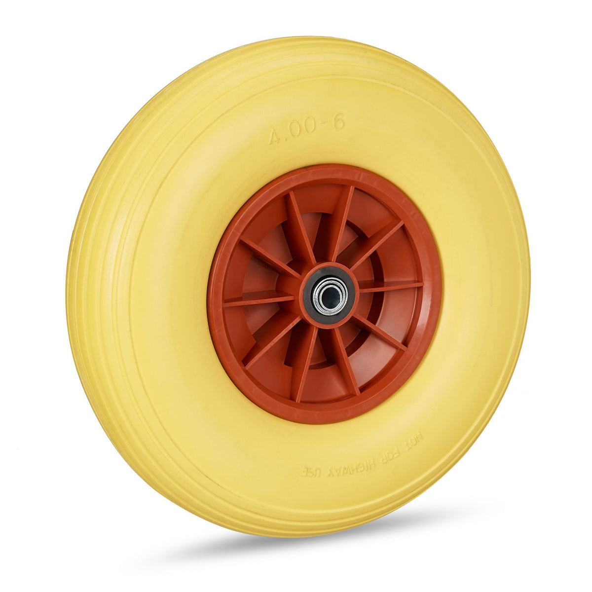 Wheel for wheelbarrow solid rubber 4.00-6