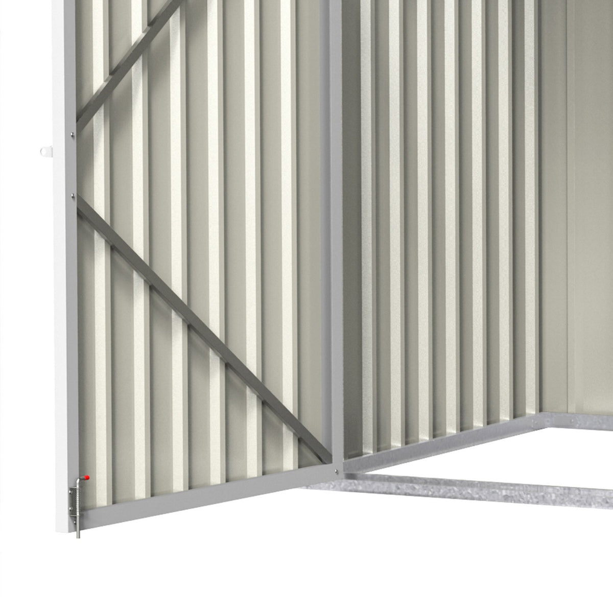 Wheelie Bin Box, Lockable Bin Box For 2 Tonnes, Steel, Green, 178.5 X 104.5 X 128.5/113 Cm