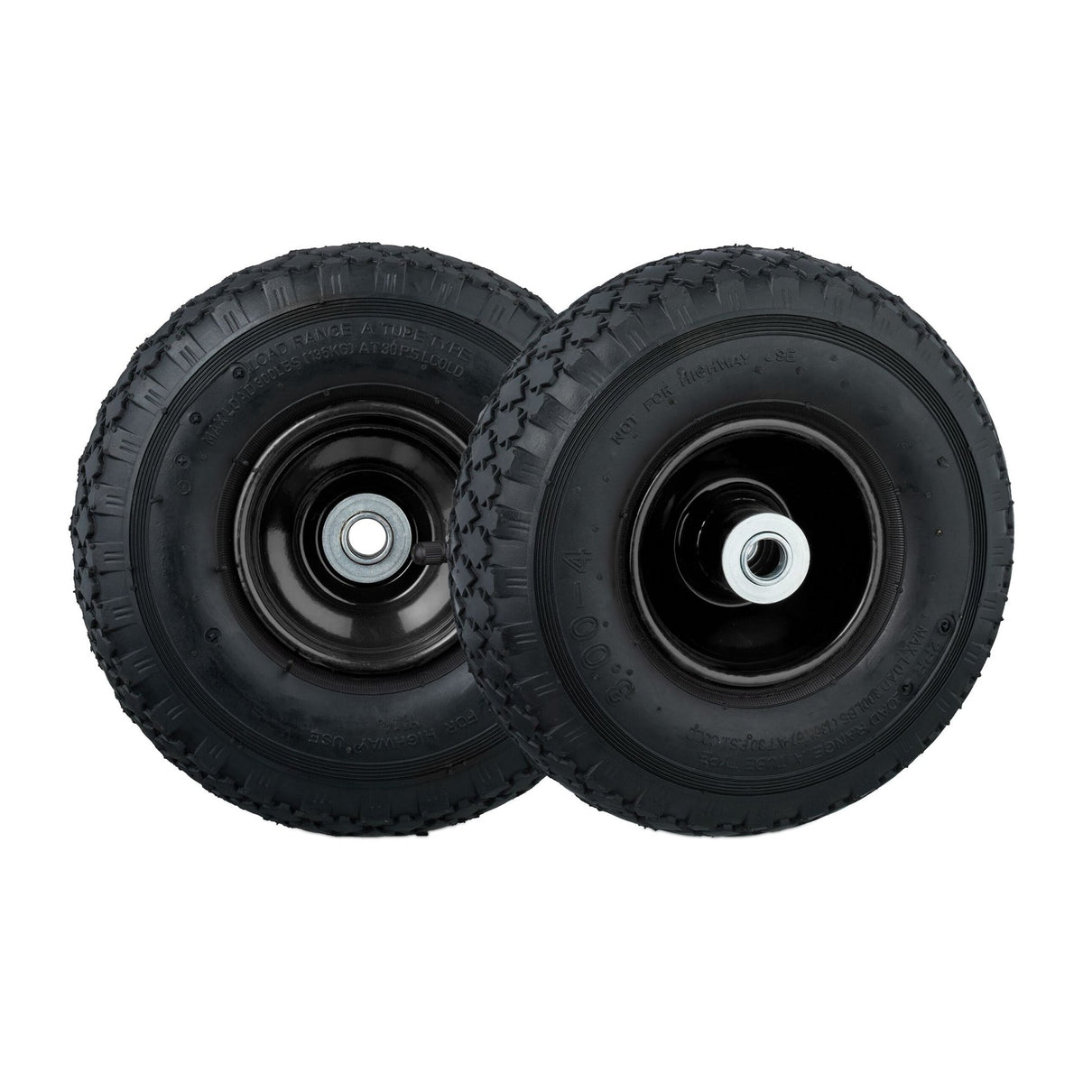 Wheels for hand-held truck, 2 pcs 3.00-4
