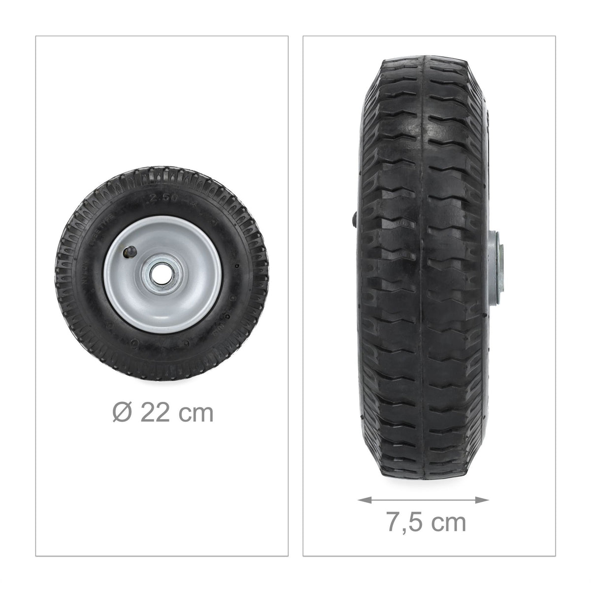 Wheels for wheelbarrow 2.50-4 in sets of 2